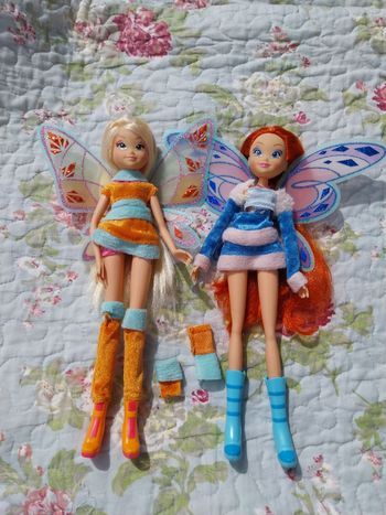 2 Poupées Bloom et Stella Lovix Winx Club Witty Toys Smoby saison 4 Fairy