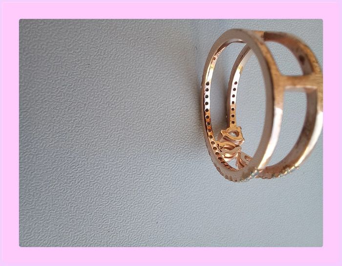 Bague en or plaqué Diamantor - photo numéro 4