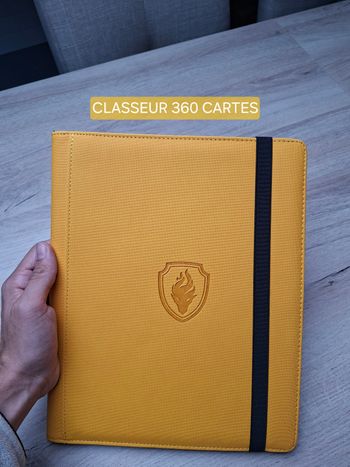 Classeur rigide de rangement pour 360 cartes Pokémon / lorcana de qualité premium en jaune 🟨