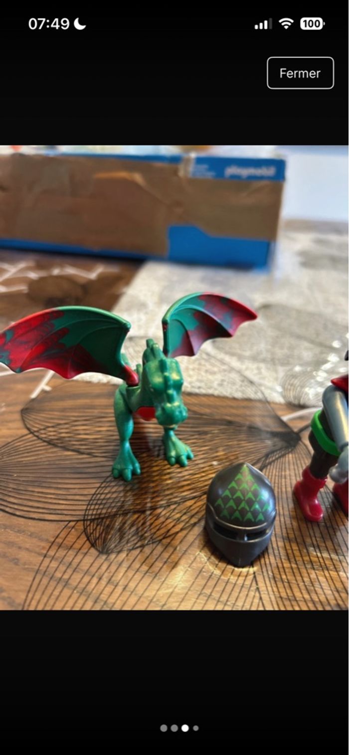 Playmobil soldat et dinosaure - photo numéro 3