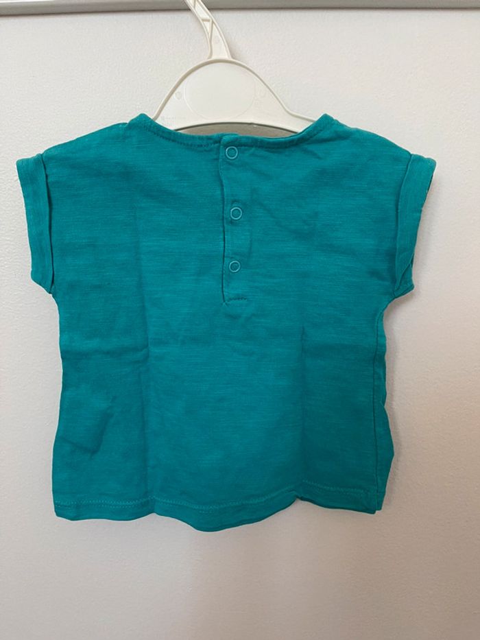 T-shirt manches courtes fille 6 mois - photo numéro 3