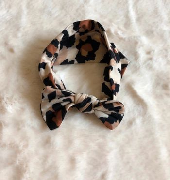 Bandeau gros noeud leopard Neuf