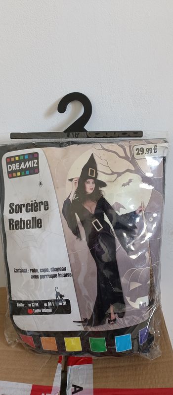 Déguisement sorcière rebelle Halloween