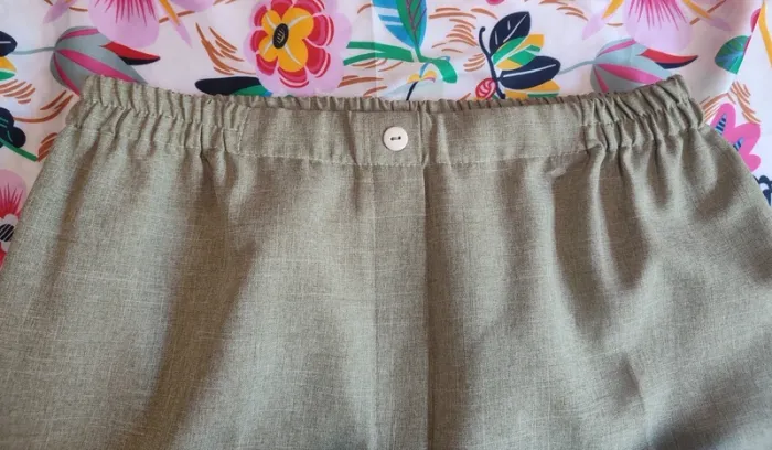 Pantalon droit - vert amande - fluide - photo numéro 3