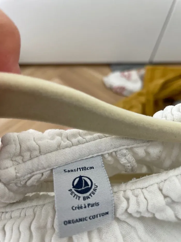 Tee shirt gaze de coton Petit Bateau 5 ans - photo numéro 3