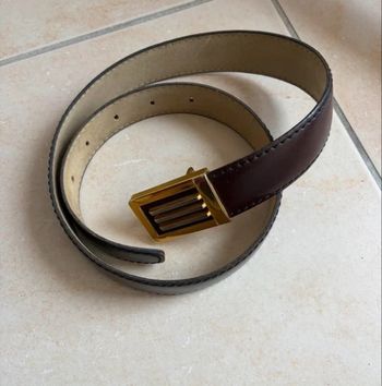 Ceinture en cuir marron