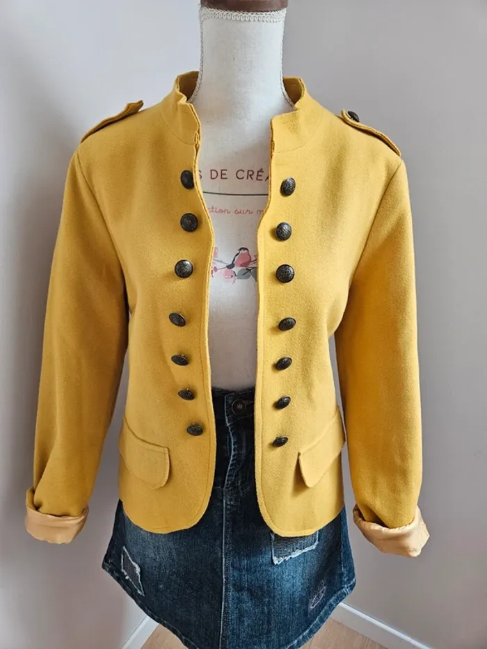 Veste officier moutarde extensible T40/42 - photo numéro 2
