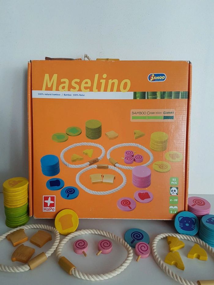 Maselino jeu de société en bambou Janod, Hape