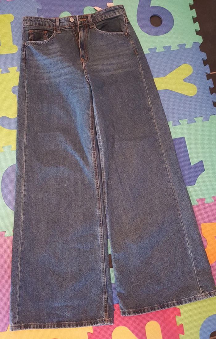 Pantalon jean large Stradivarius taille 40 - photo numéro 7