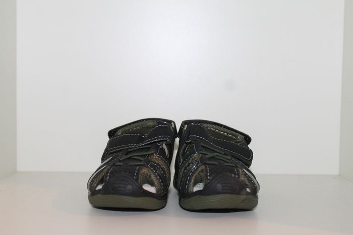petite sandales nus pieds noire et verte kaki 21 - photo numéro 2