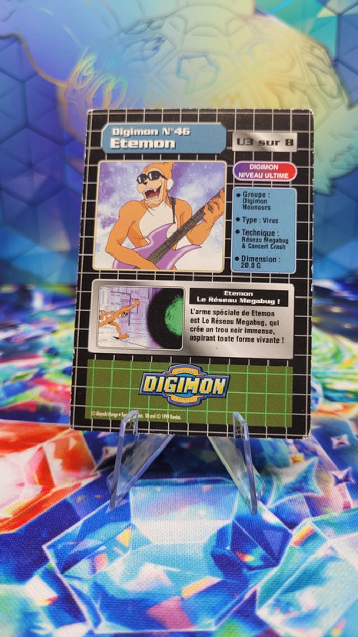 Carte Digimon Etemon U3/8 (FOIL) Édition Série TV 1999 - photo numéro 2