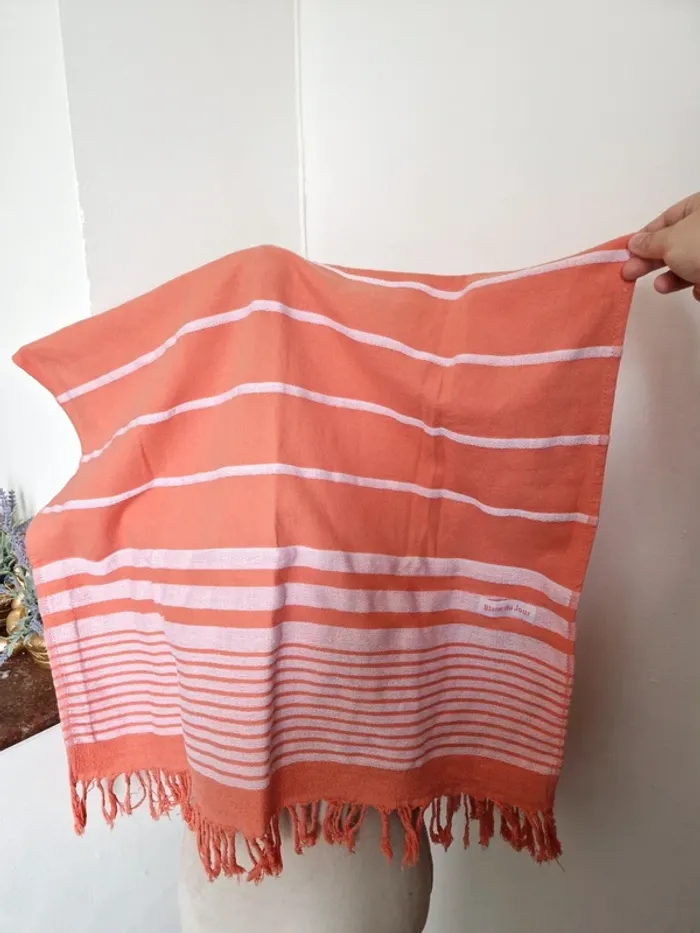 Fouta de plage becquet blanc du jour