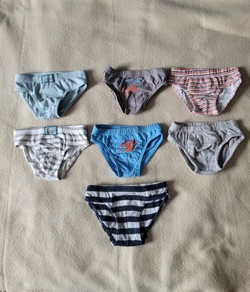 Lot de 7 slips 2/3 ans