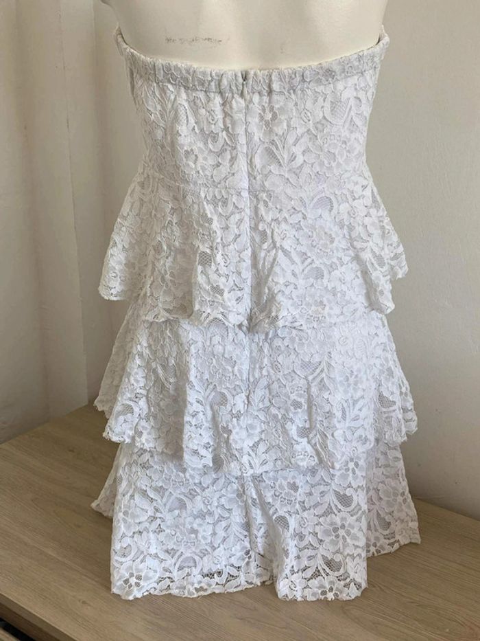 Robe chic bustier à dentelle broderie anglaise 34/36 Jennyfer - photo numéro 6