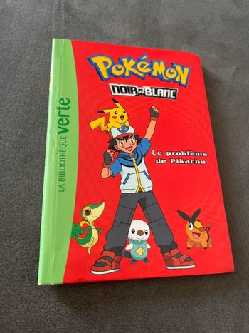 Livre bibliothèque verte Pokémon noir et blanc tome 1