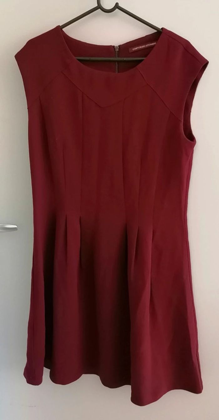 Robe rouge bordeaux unie Taille 38 Comptoir des cotonniers - photo numéro 9