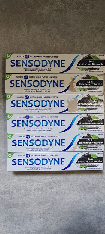 Lot de 6 dentifrices sensodyne