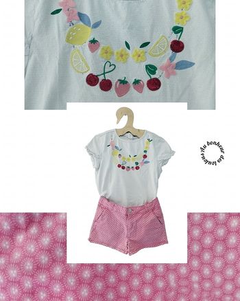 10 ans ensemble été teeshirt sergent major et short Okaïdi