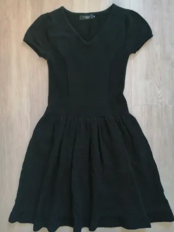 Robe noire, Strass, taille 36