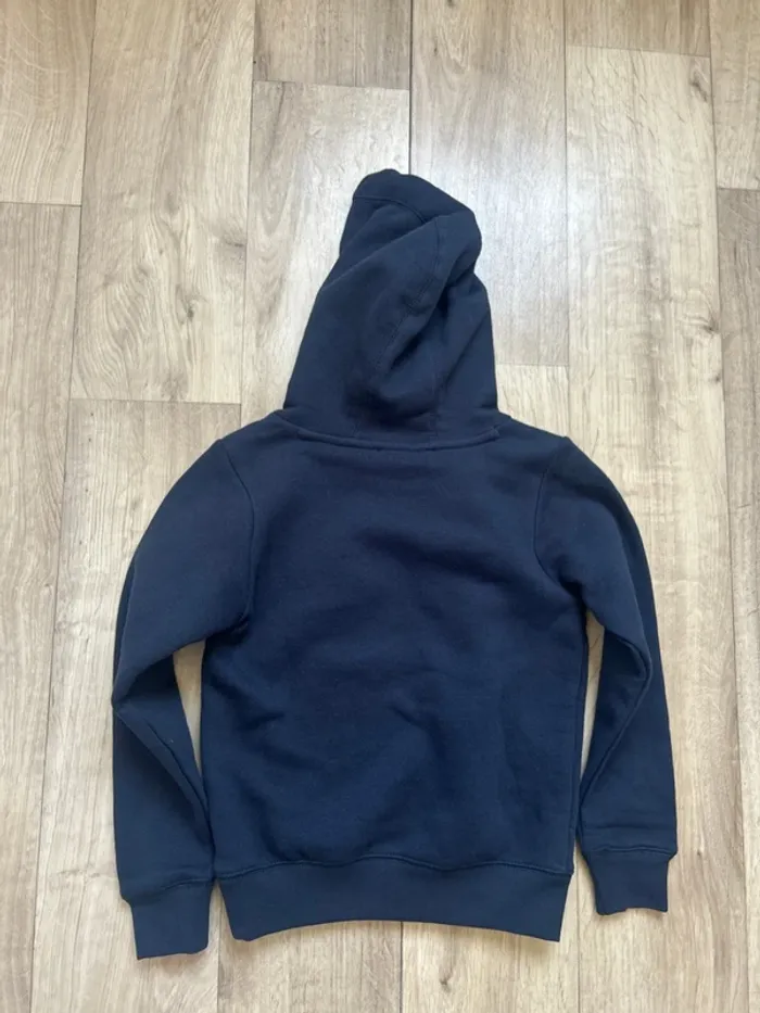 Sweat à capuche hoodie Teddy smith marine logo pailleté 8ans - photo numéro 3