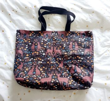 Tote Bag Grande Taille - Marron/Noir