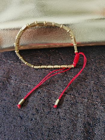 Bracelet Tibétain en cuivre fil rouge