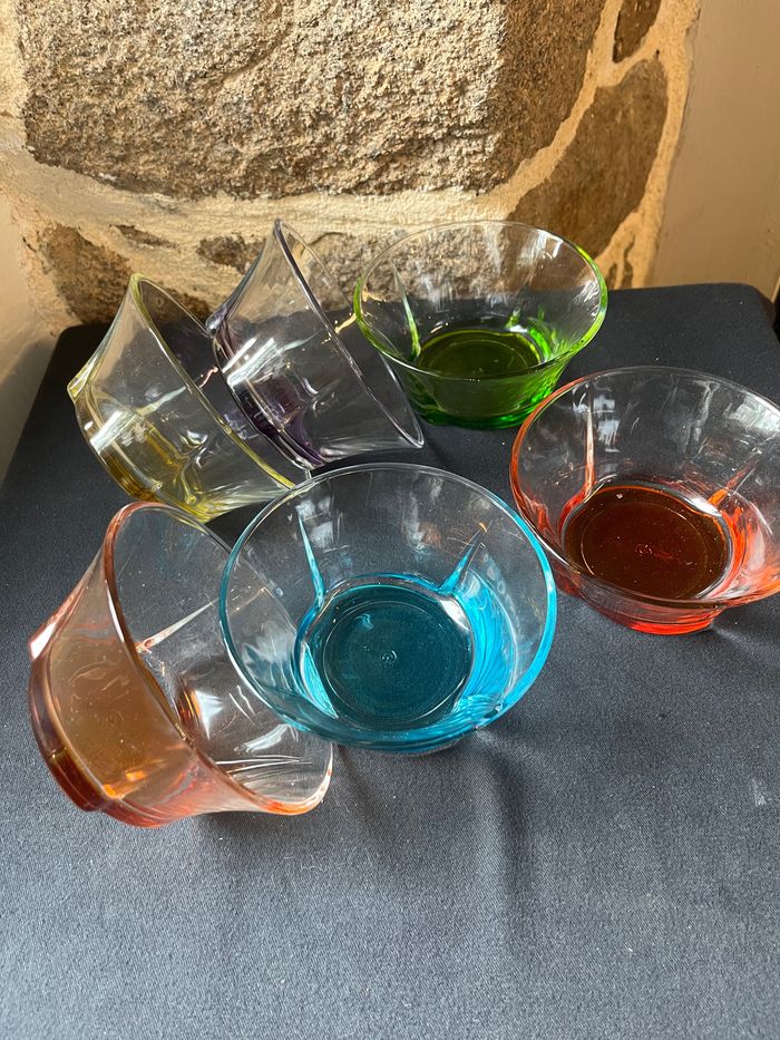 Lot de 6 coupelles multicolours en verre - photo numéro 9