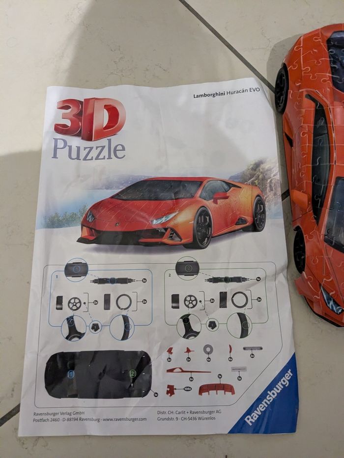Puzzle 3D Lamborghini - photo numéro 4