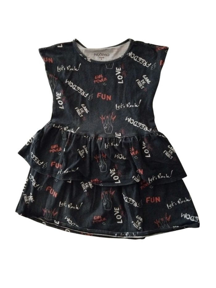 🎀 Robe Noire - Taille 6 ans - Love, fun, freedom