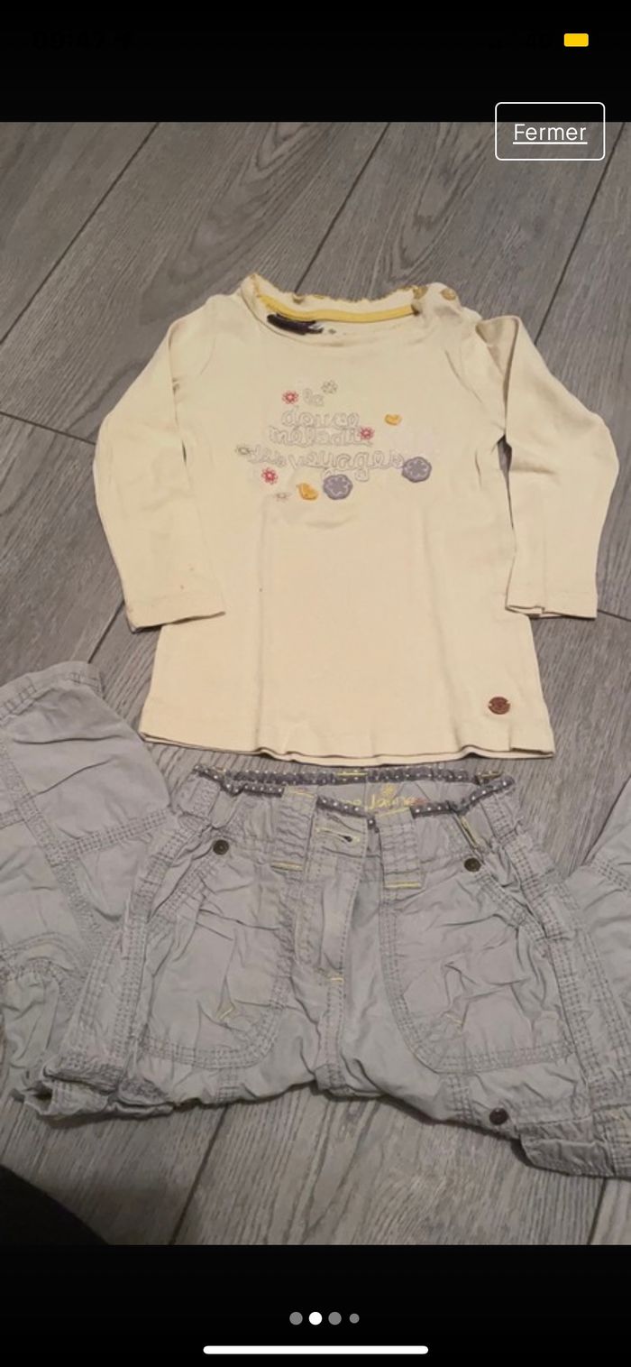 Magnifique Ensemble Pantalon + tee-shirt 2 ans - photo numéro 2