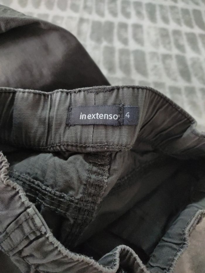 Pantalon gris élastique chevilles on extenso taille 4 ans - photo numéro 3