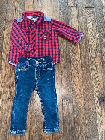 chemise Sergent Major et jeans TAO  3 mois