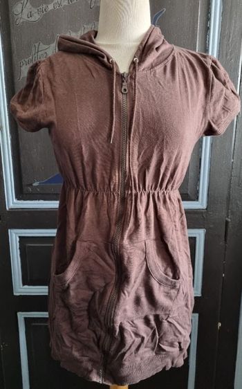 Long gilet zippée sans manches taille L