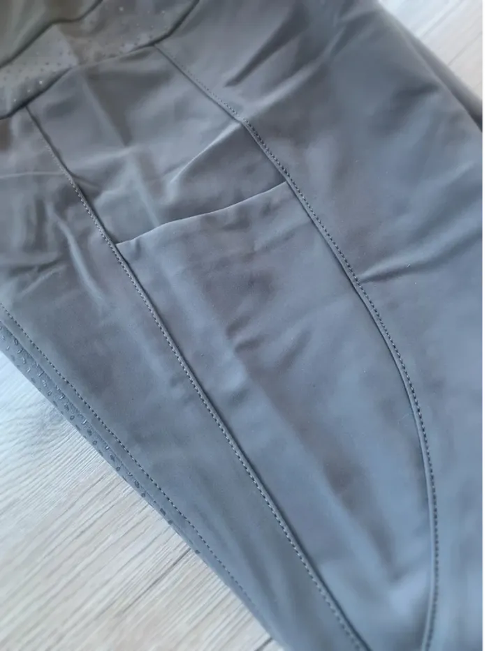 Legging Full Grip Pikeur – Gris Clair – Très Bon État – Strass – Taille L - photo numéro 5