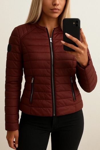 🩷 Veste matelassée bordeaux Pimkie taille Xs.