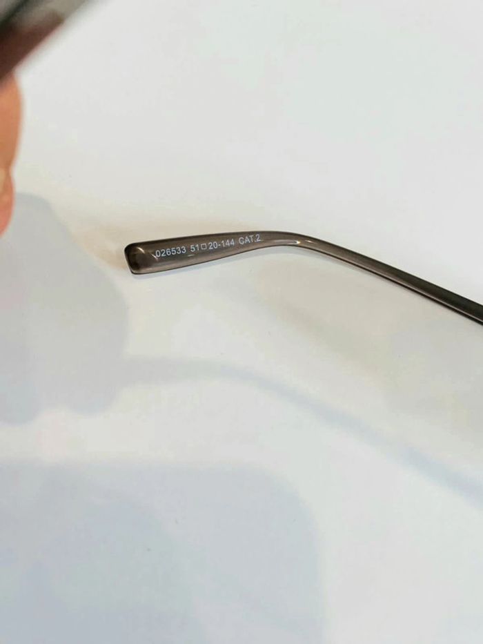 Lunette de soleil grise mixte verres bleus dégradés taille small uvprotection catégorie 2 - photo numéro 7