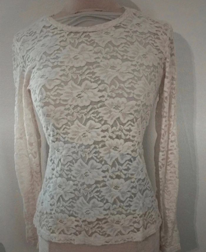 Magnifique pull léger en dentelle