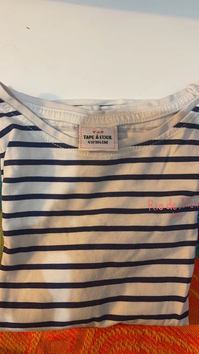 Tee-shirts fille 4 ans tape à l’œil - photo numéro 5