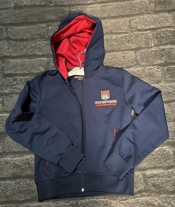 Veste capuche ,olympique lyonnais 7-8 ans - photo numéro 2