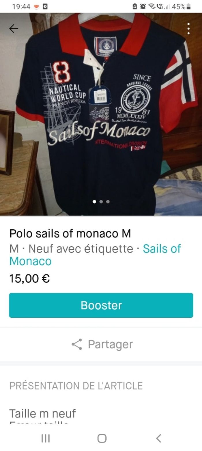 Polo taille M - photo numéro 2