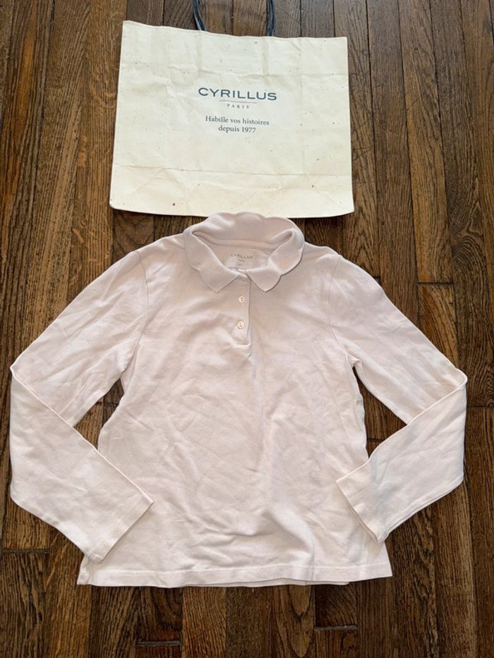 Polo rose Cyrillus  8 ans