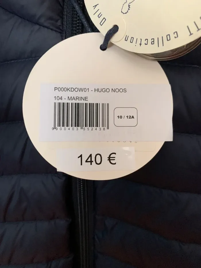 Manteau / Doudoune Jott 10 /12 ans Hugo Noos Bleue Marine . - photo numéro 13