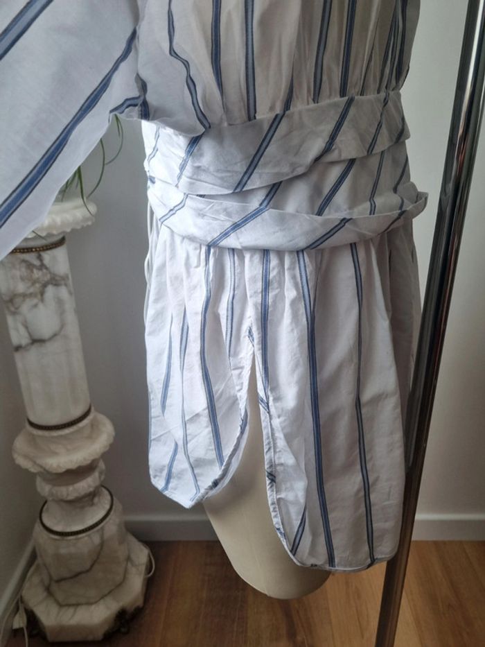 Chemise rayé en coton corset - photo numéro 17