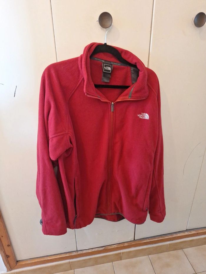 Gilet polaire rouge the north face XL