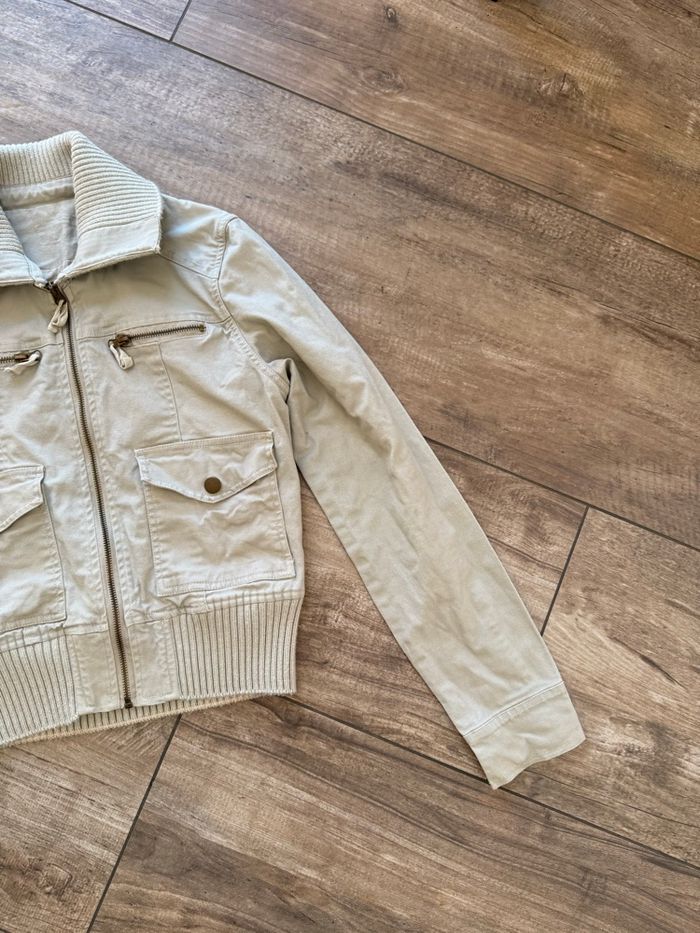 Veste zippée bi matière mixte - photo numéro 4