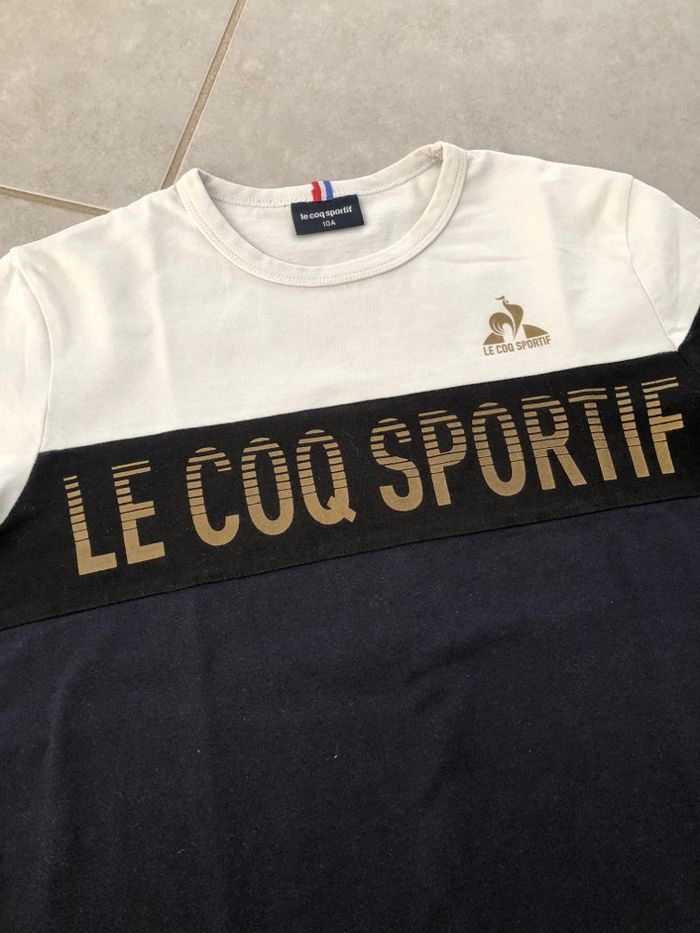 T shirt garçon le coq sportif bicolore 10 ans - photo numéro 8