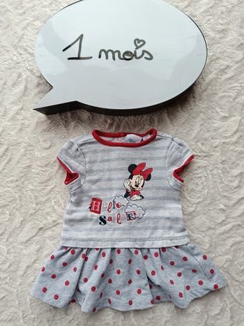 Robe manches courtes Fille 1 mois Minnie Hello Sailor Disney Baby