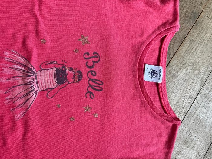 Tee-shirt rose Petit Bateau 8 ans - photo numéro 3