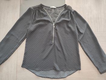 Blouse dentelle noire 36