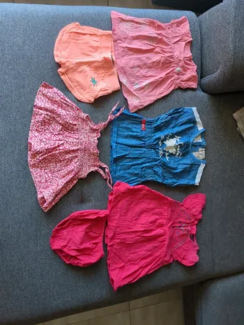 Lot de vêtements été pour bébé fille 6 mois